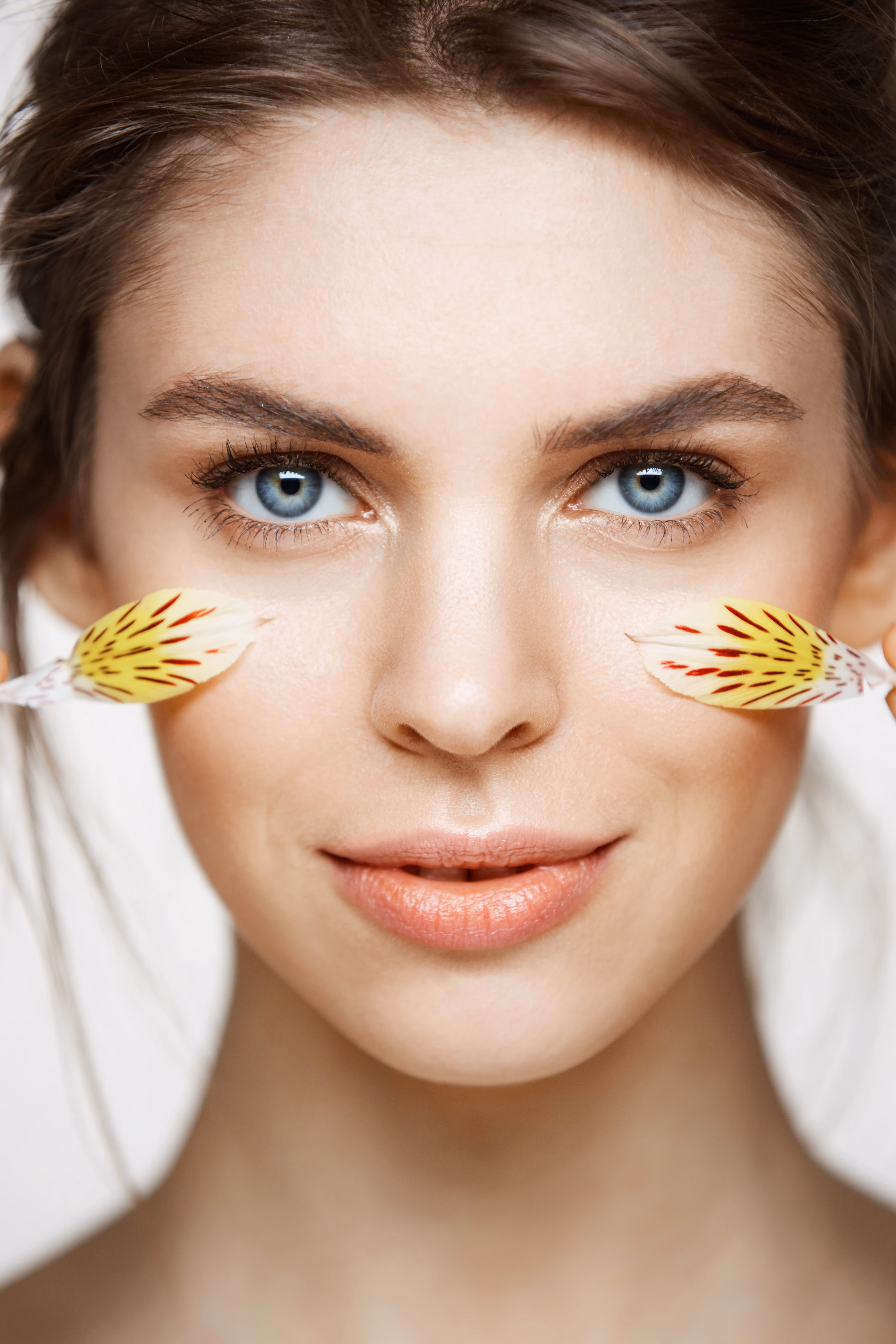 Skin detail and flowers