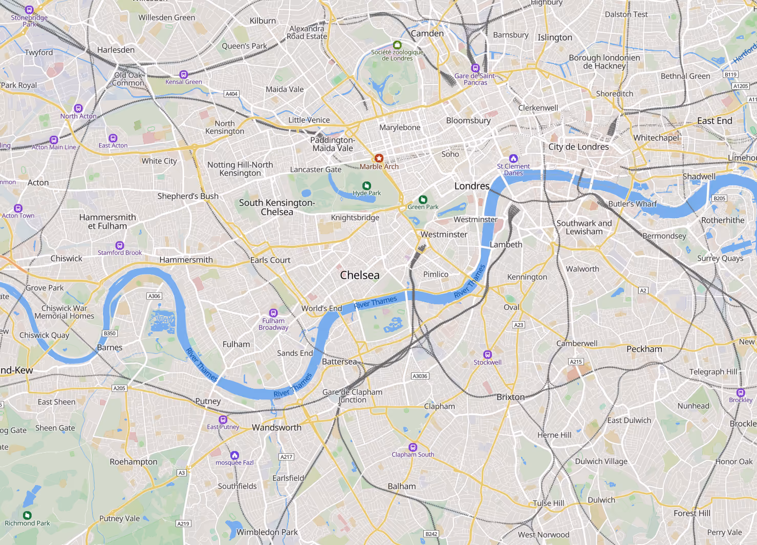 Vale Clinic location map